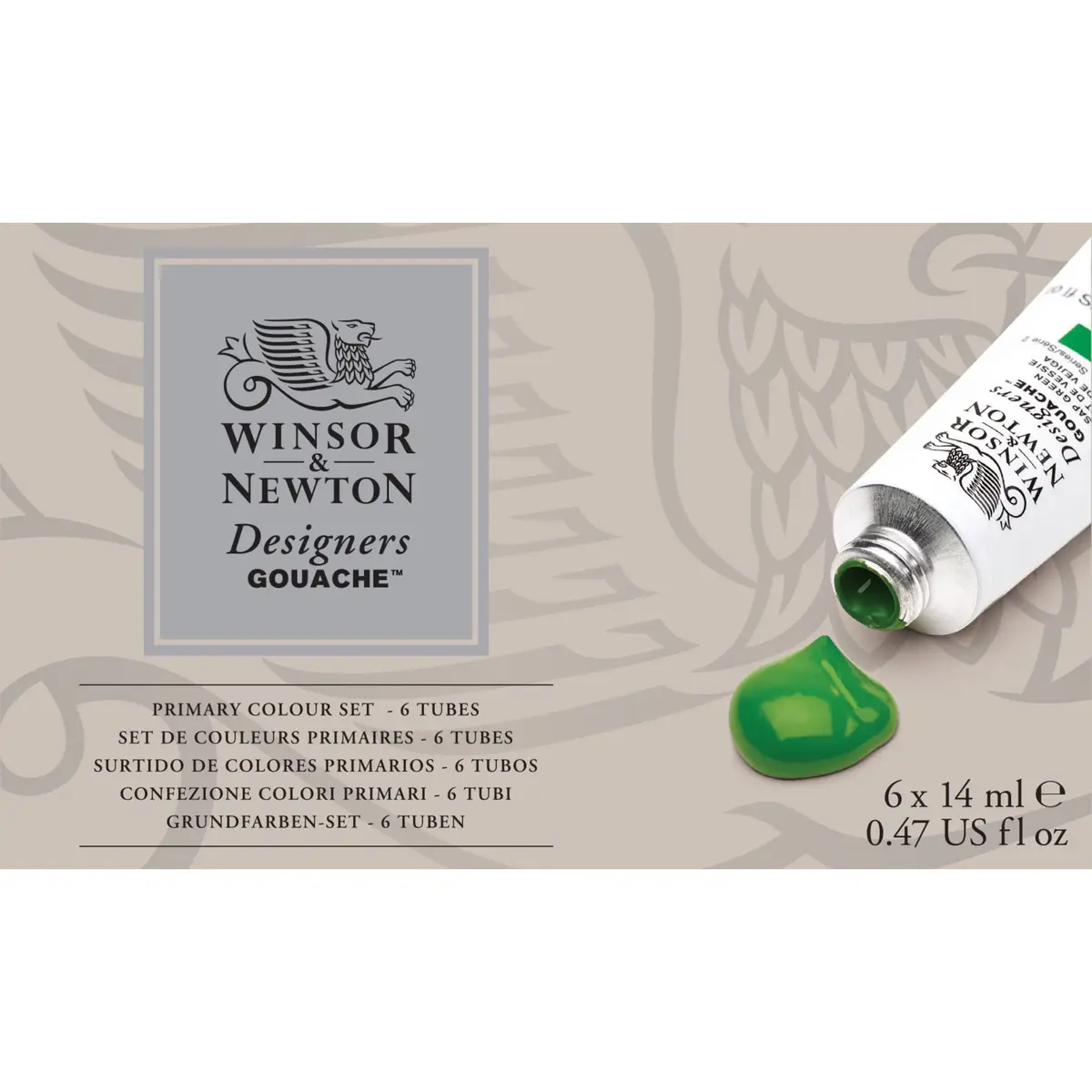 Tinta Guache Profissional Winsor & Newton 06 Cores, multi-colored, 6 Count (Pack of 1)