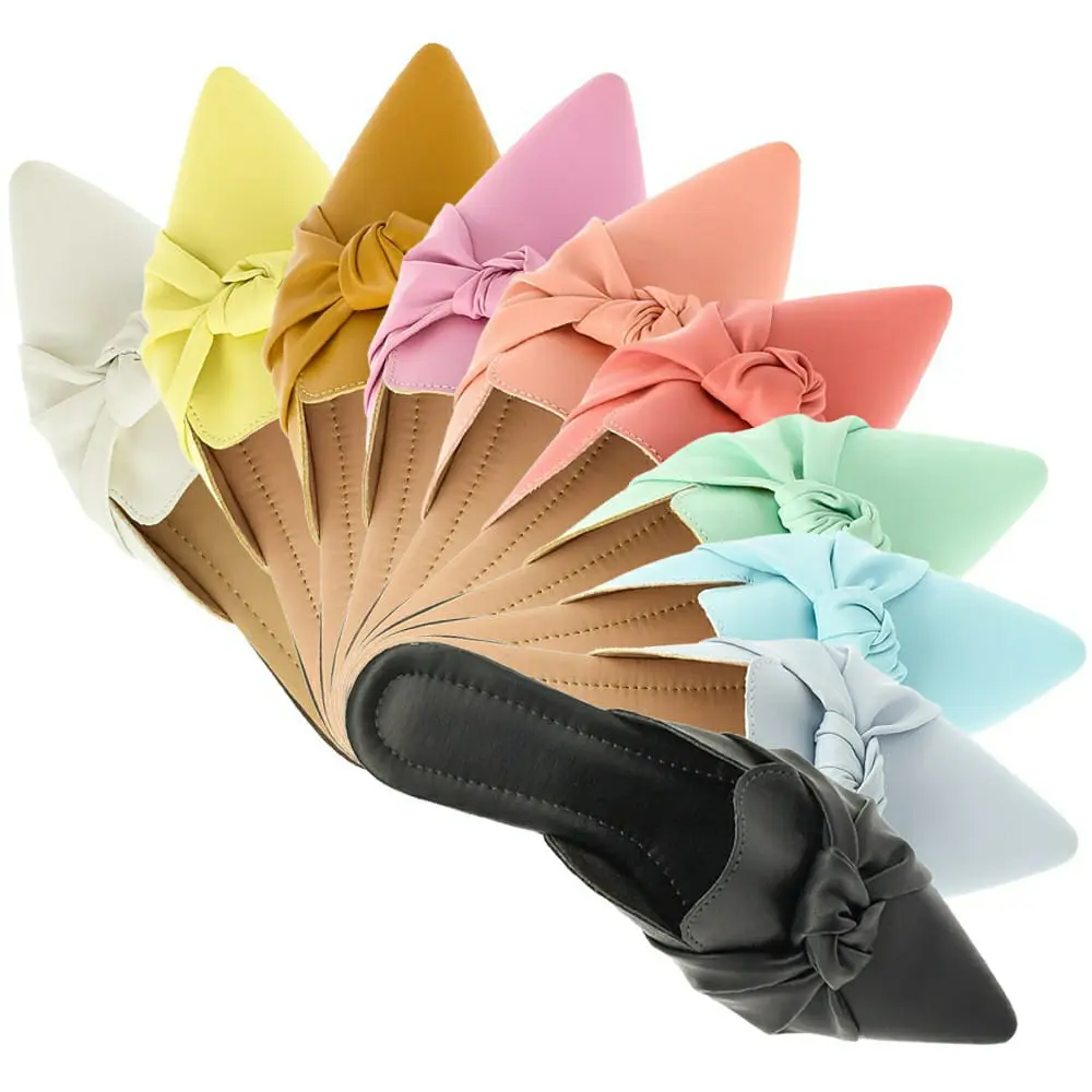 Mule Bico Fino Nó Maitê Love Shoes 34 Ao 40 - 1