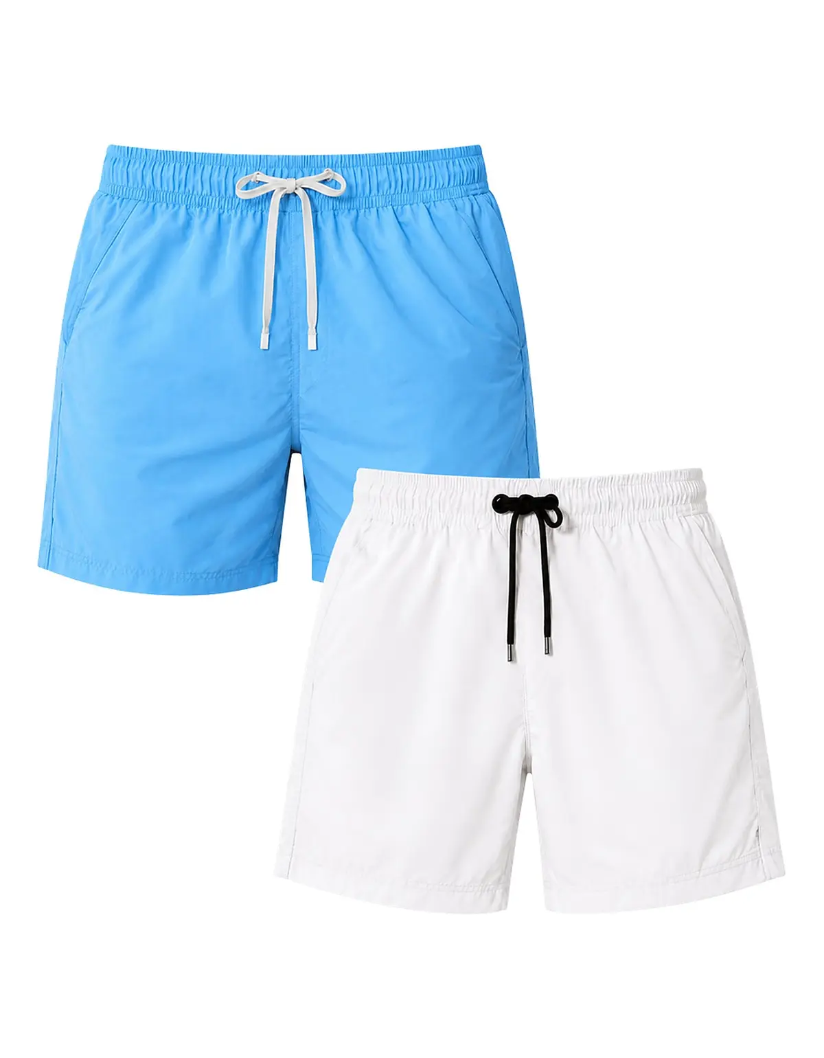 Kit 2 Shorts Masculino Tactel Liso Praia Piscina Esportivo