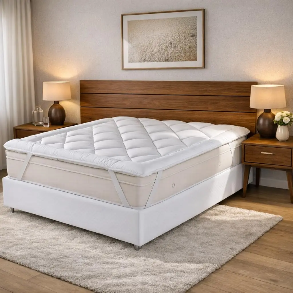 Pillow Top Protetor de Colchão Cama de Hotel Ultra Conforto Casa Dona Solteiro