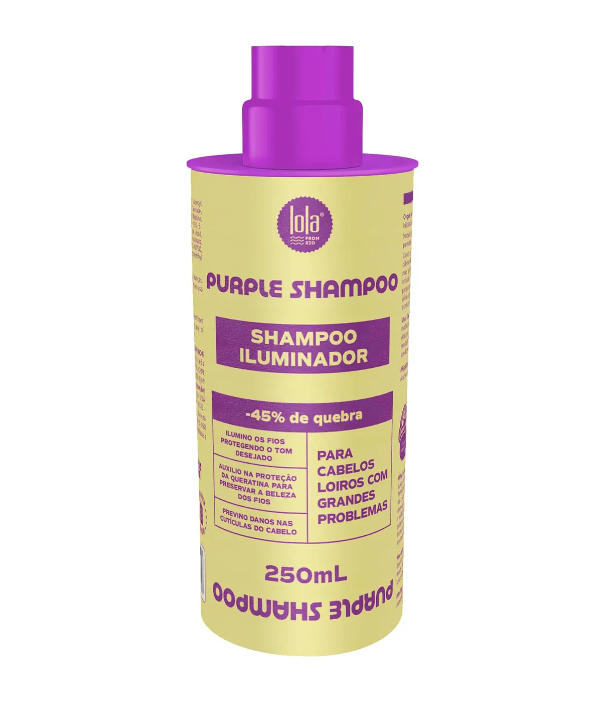 Purple Shampoo iluminador 250ml, Lola Cosmetics