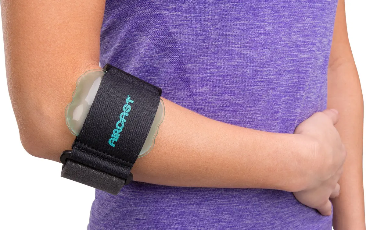 Pneumatic Armband for tennis elbow - black