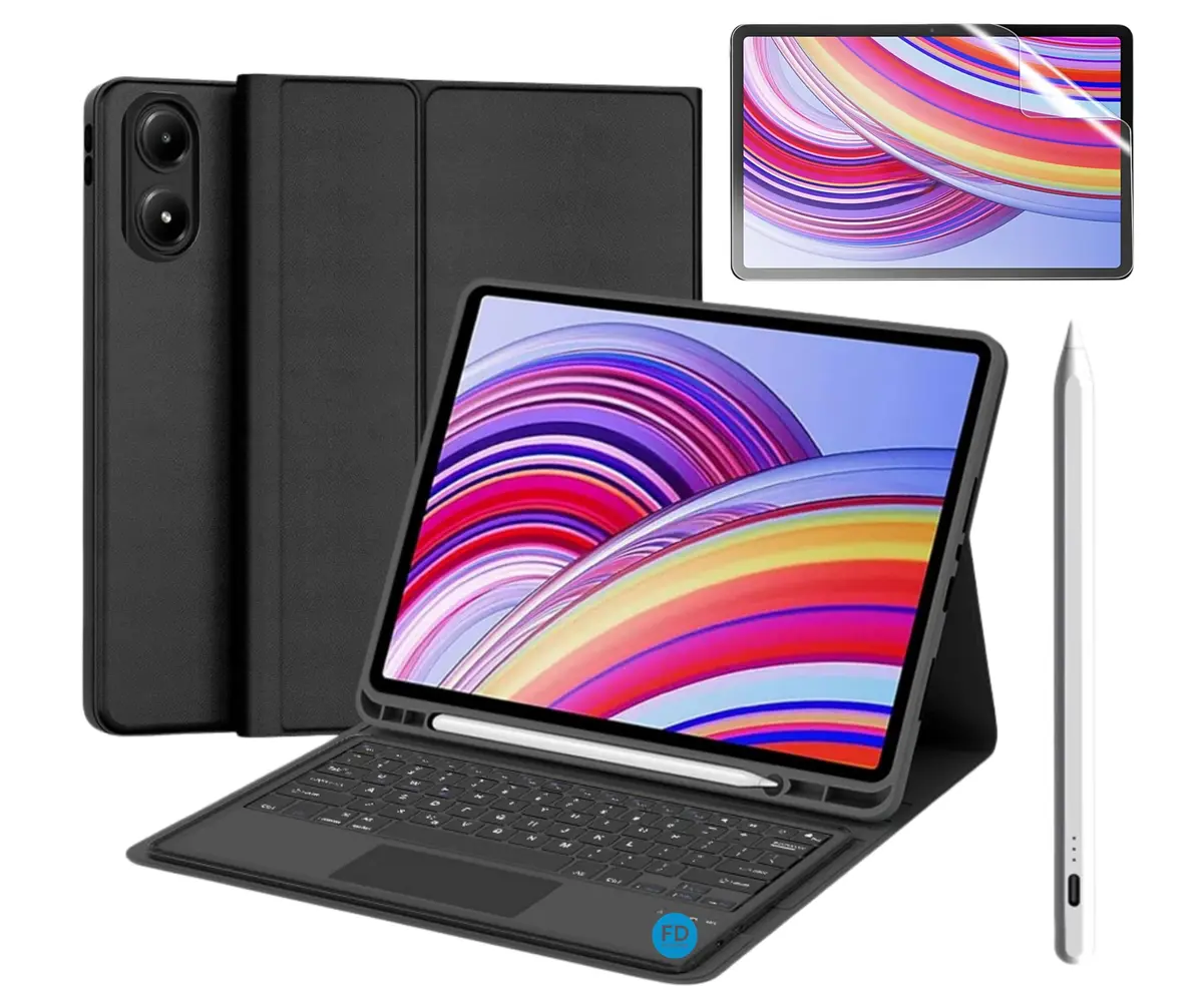 Capa com Teclado para Redmi Pad Pro/Poco Pad 12.1 + Película + Caneta - FD. - 1