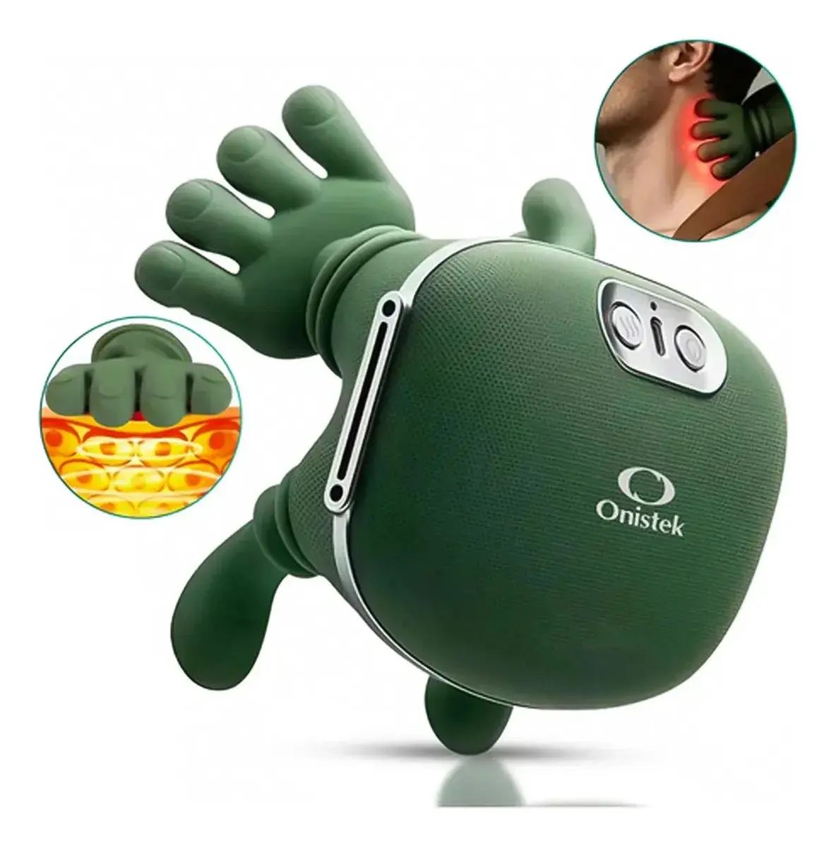 Massageador Pescoço Ombros Lombar Aquecimento 3d Mãozinha thumbnail 9