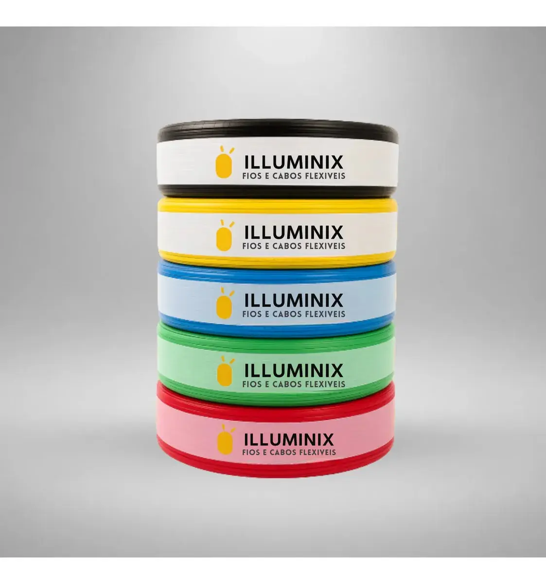 Cabo Flexível 1,5 Mm² Illuminix Rolo Com 100 Metros 750v Preto - 1