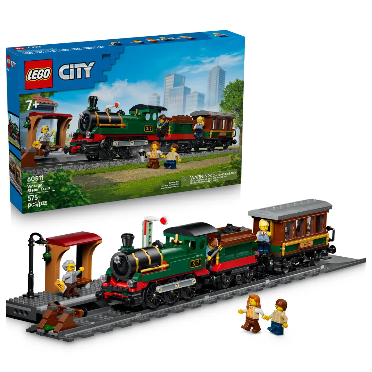 LEGO City Trains Trem a Vapor Vintage 60511 - 1