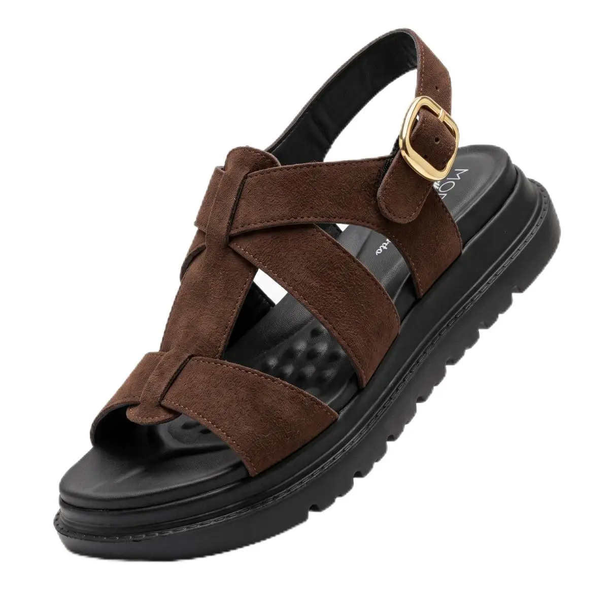Sandália Feminina Adulto Modare Flatform em Camurça Confortável Casual | Camurção, Flatform