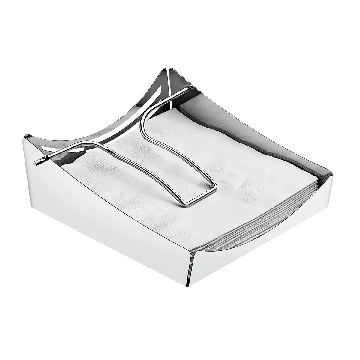 Tramontina 61532000 Porta Guardanapos em Aço Inox, Prata