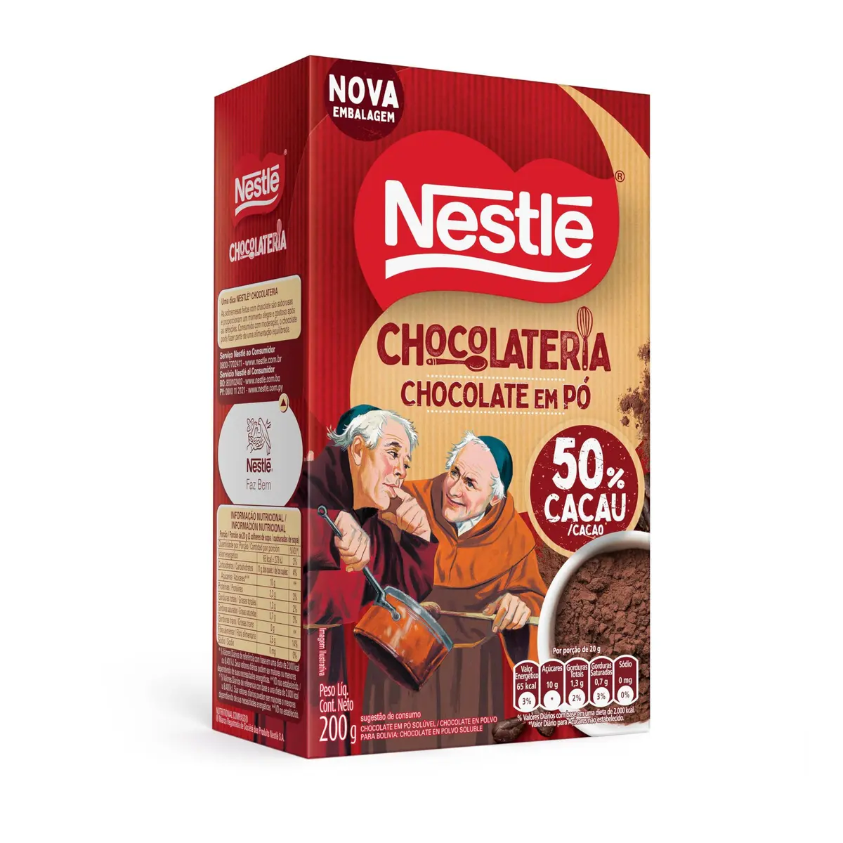 Nestlé Chocolate Em Pó Dois Frades 200G - 1
