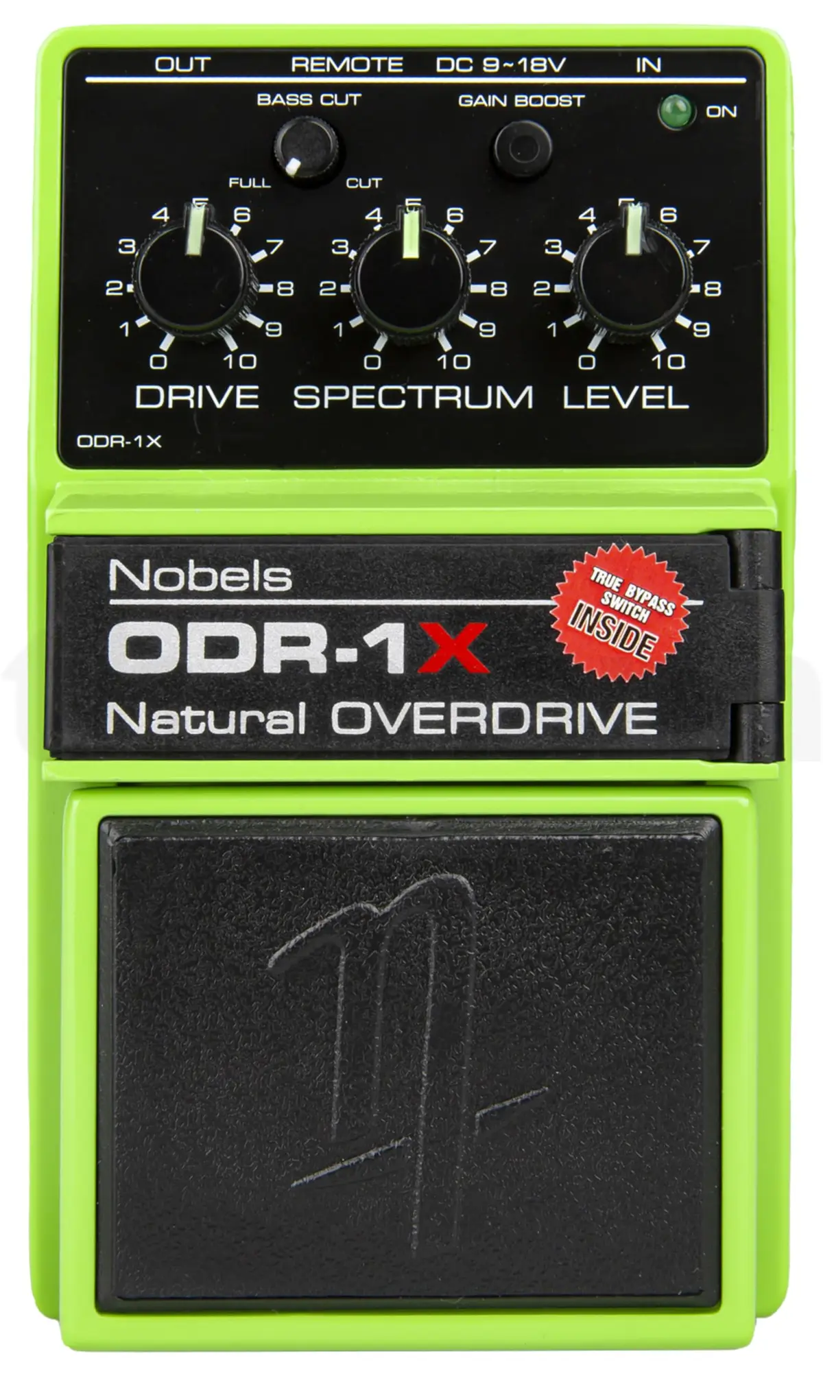 No-bels ODR 1X Pedal de efeitos para violão elétrico, Pedal de efeito para guitarra elétrica ODR-1X Nob-els Nobe-ls