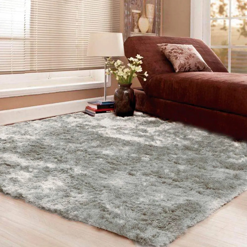 Tapete Felpudo Casa Dona Retangular 150x200cm Cinza. - 1
