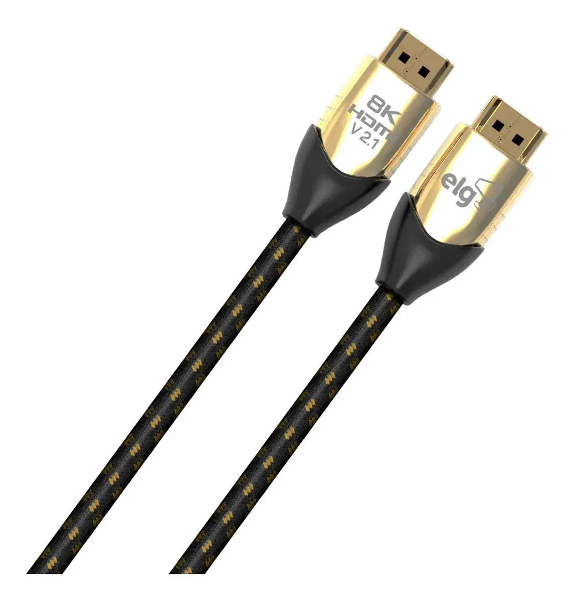 Cabo HDMI 2.1 8K 3m ELG 60Hz 4K 120Hz 48Gbps eARC Dolby Vision Atmos VRR 3D Ouro 24K Cobre OFC Tripla Blindagem HS8K30 - 1