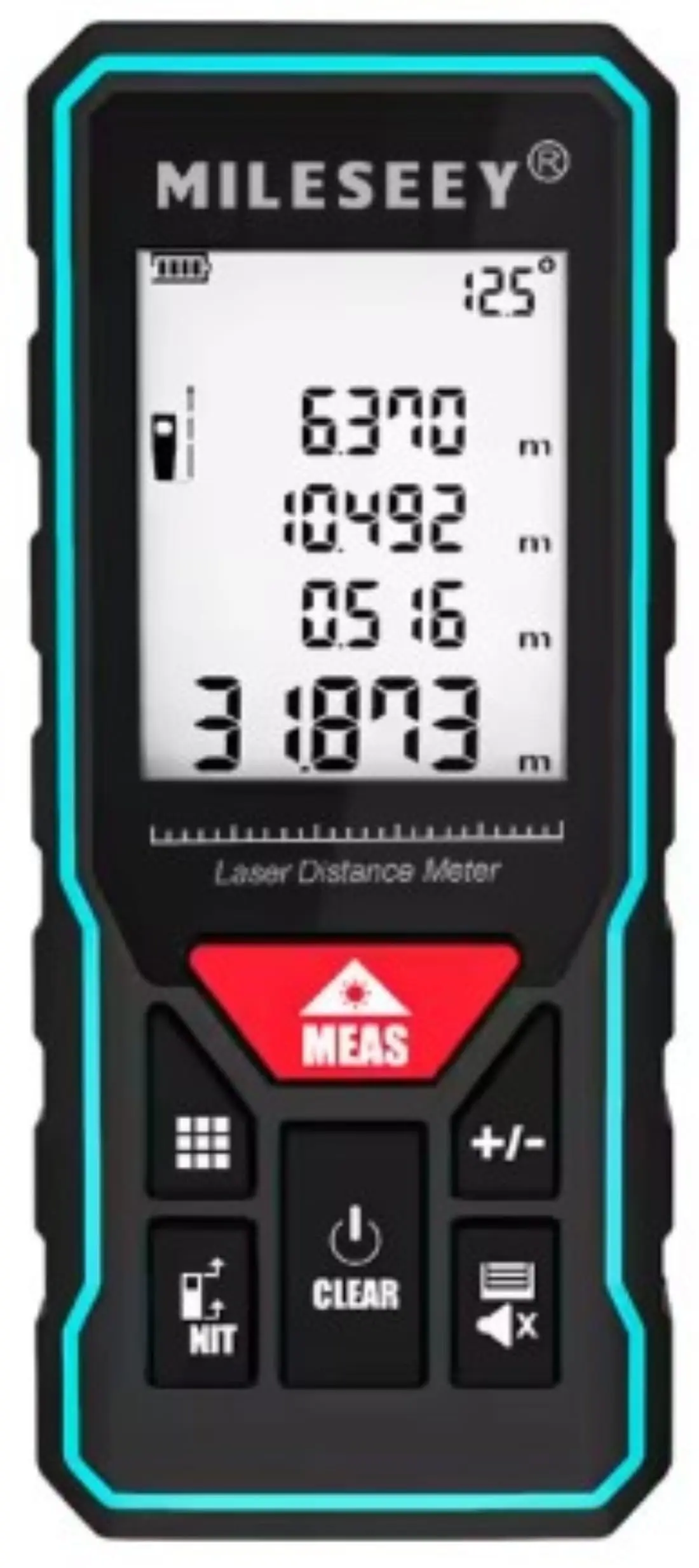Trena Laser Digital X6 de 40, 50, 60, 80 e 100 metros de Alcance, AP ±2mm | Mede Distância, Área, Volume e Ângulos, Profissional de Alta Precisão ±2mm