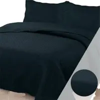 Colcha Queen Bouti Dupla Face 03 Peças - Preto - 100% Poliéster - 1