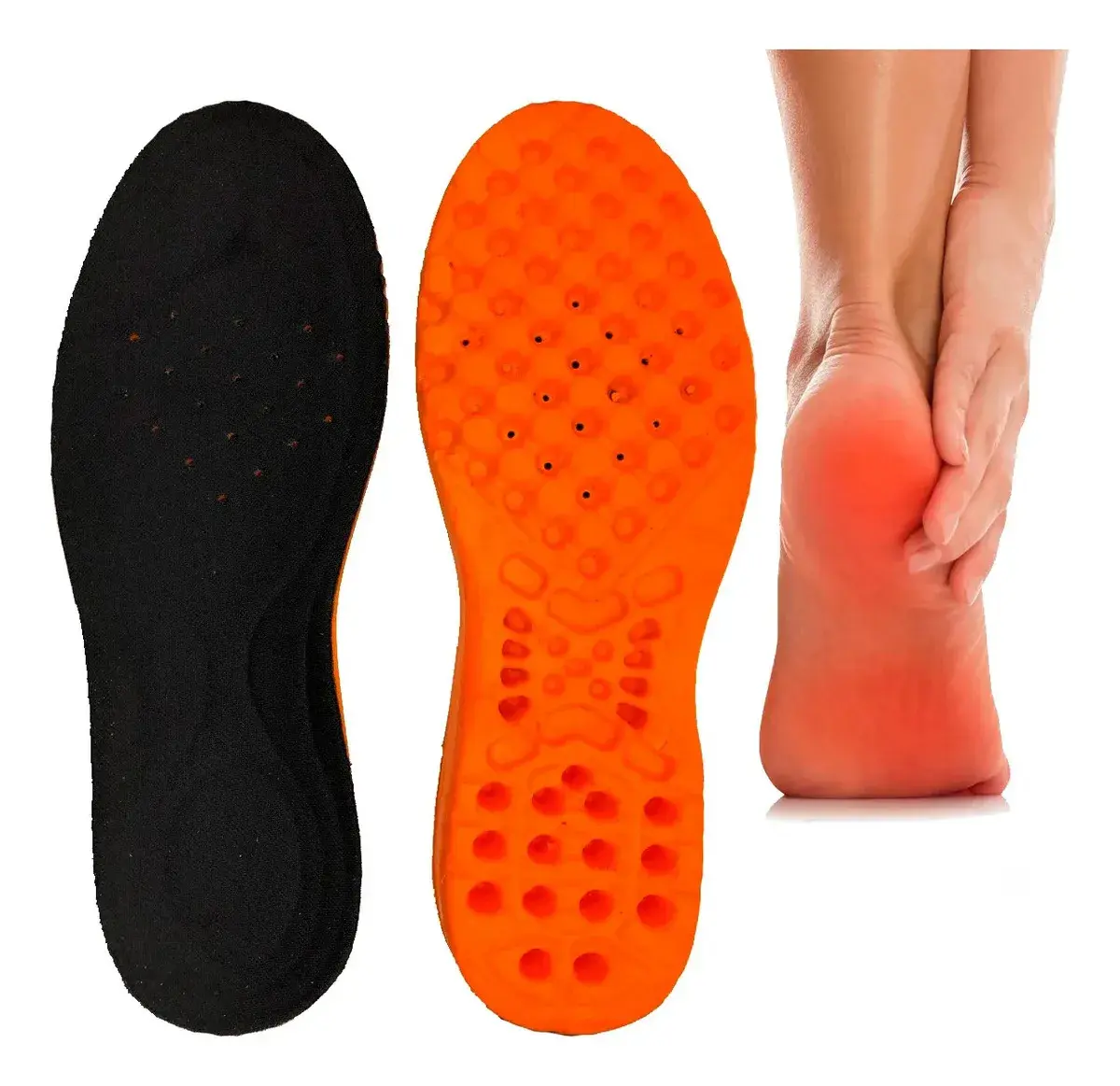 Palmilha De Gel Ortopédica Anatomica Confortável Tamanho Da Palmilha 45