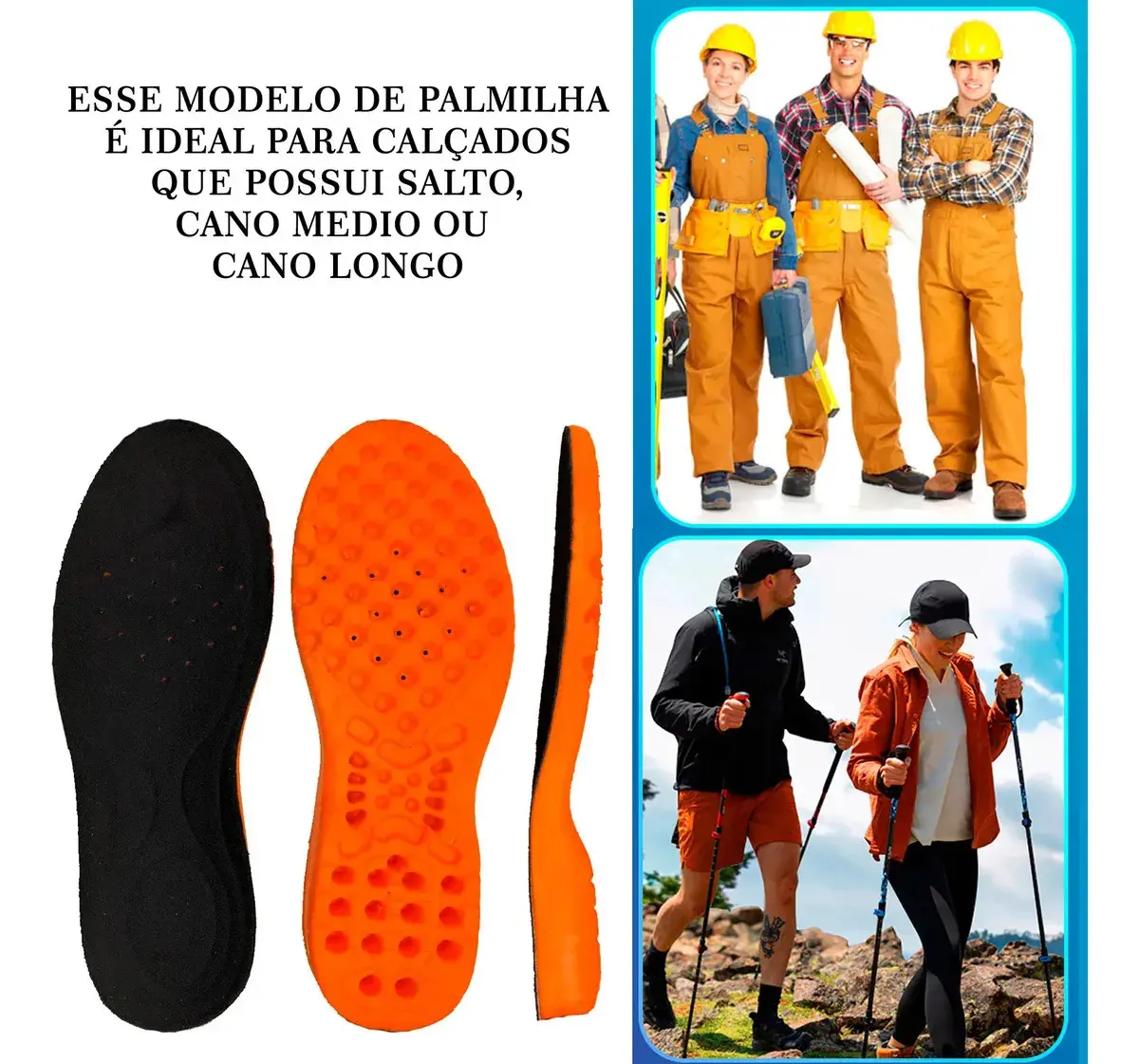 Palmilha De Gel Ortopédica Anatomica Confortável Tamanho Da Palmilha 45 thumbnail 2