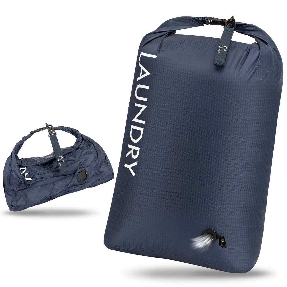 CANBOX Bolsa de roupa suja de nylon à prova d 'água, compressão a vácuo, organizador de embalagem, bolsa reutilizável para roupas de banho, roupas molhadas, economia de espaço para bagagem, mala