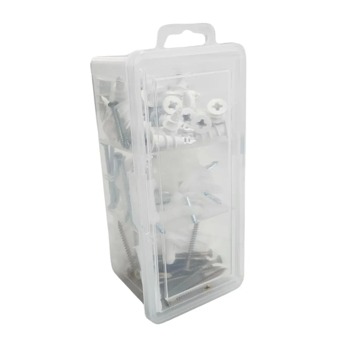 Sfor – Kit Buchas para Drywall e Paredes Ocas com Parafusos – Caixa Organizadora – 111 Peças