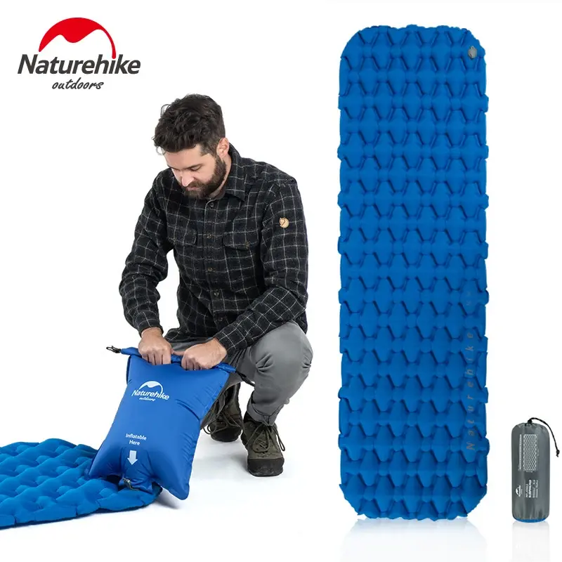 Colchão Inflável Naturehike FC10 FC01, Colchão de Ar para Camping, Colchão Ultralight, Colchão de Dormir, Cama de Nylon