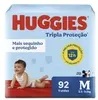 [Regional] Fraldas Tripla Proteção Hiper M Huggies 92 Unidades