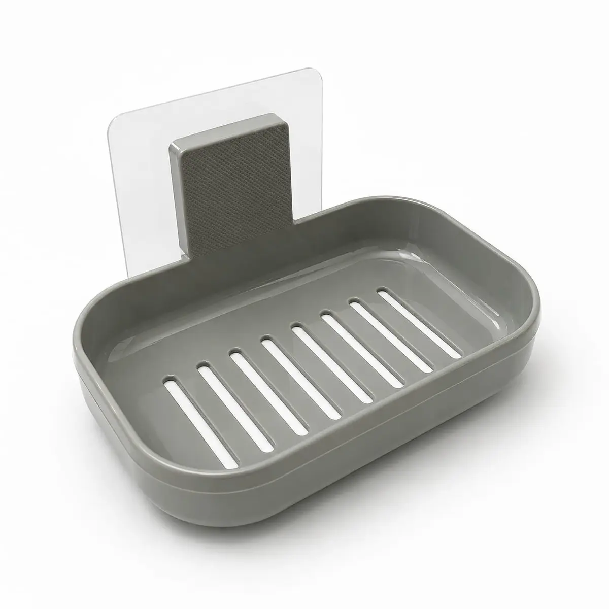 Saboneteira de Parede Cinza Moderna Dispenser Banheiro Elegante | Elegante
