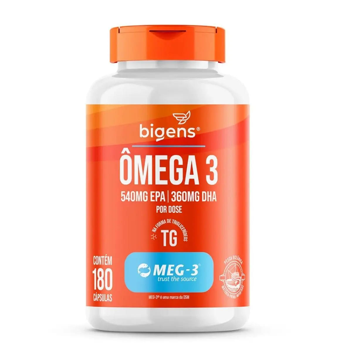 Ômega 3 TG Meg-3-180 Cápsulas - Bigens