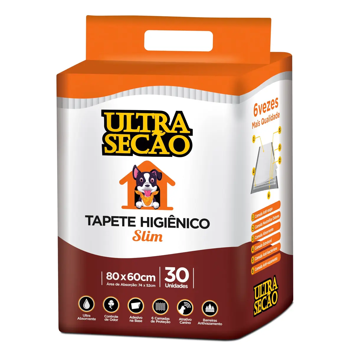 Great Pets Tapete Higiênico Ultra Secao Branco 80x60 30 Unidades
