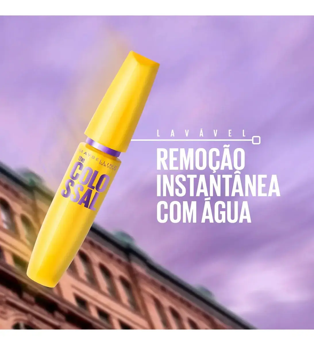 Máscara de Cílios Lavável, Longa Duração, 9x Mais Volume e Definição, Não Empelota, Cor Preto, The Colossal Volum' Express Maybelline NY, 8ml thumbnail 7