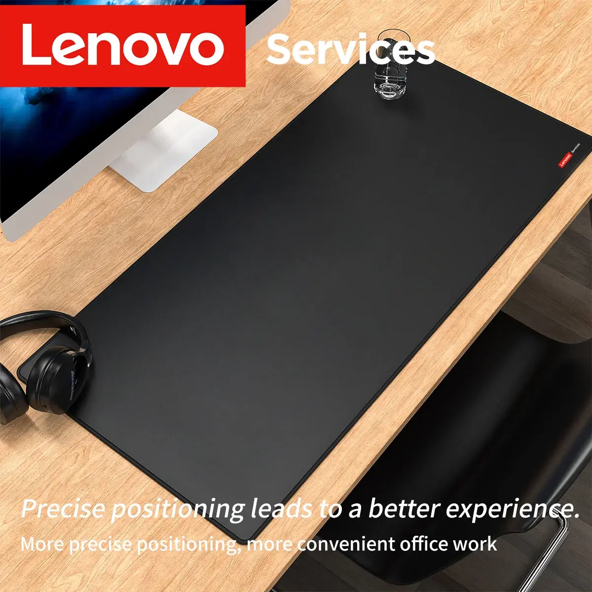 Lenovo e-sports gaming extra-grosso mouse pad portátil teclado de escritório protetor de mesa computador resistente a manchas almofada de mesa - 1
