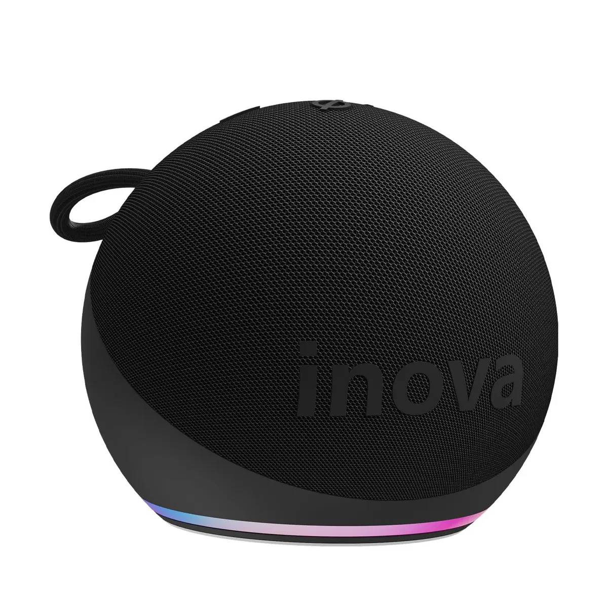 Caixa de Som, INAVA, Melhor Alto-Falante Portátil Bluetooth com Som até Hoje, Graves e Agudos Surround 360°, 20 Horas de Duração da Bateria - Compatível com Alexa (Preto) - 1