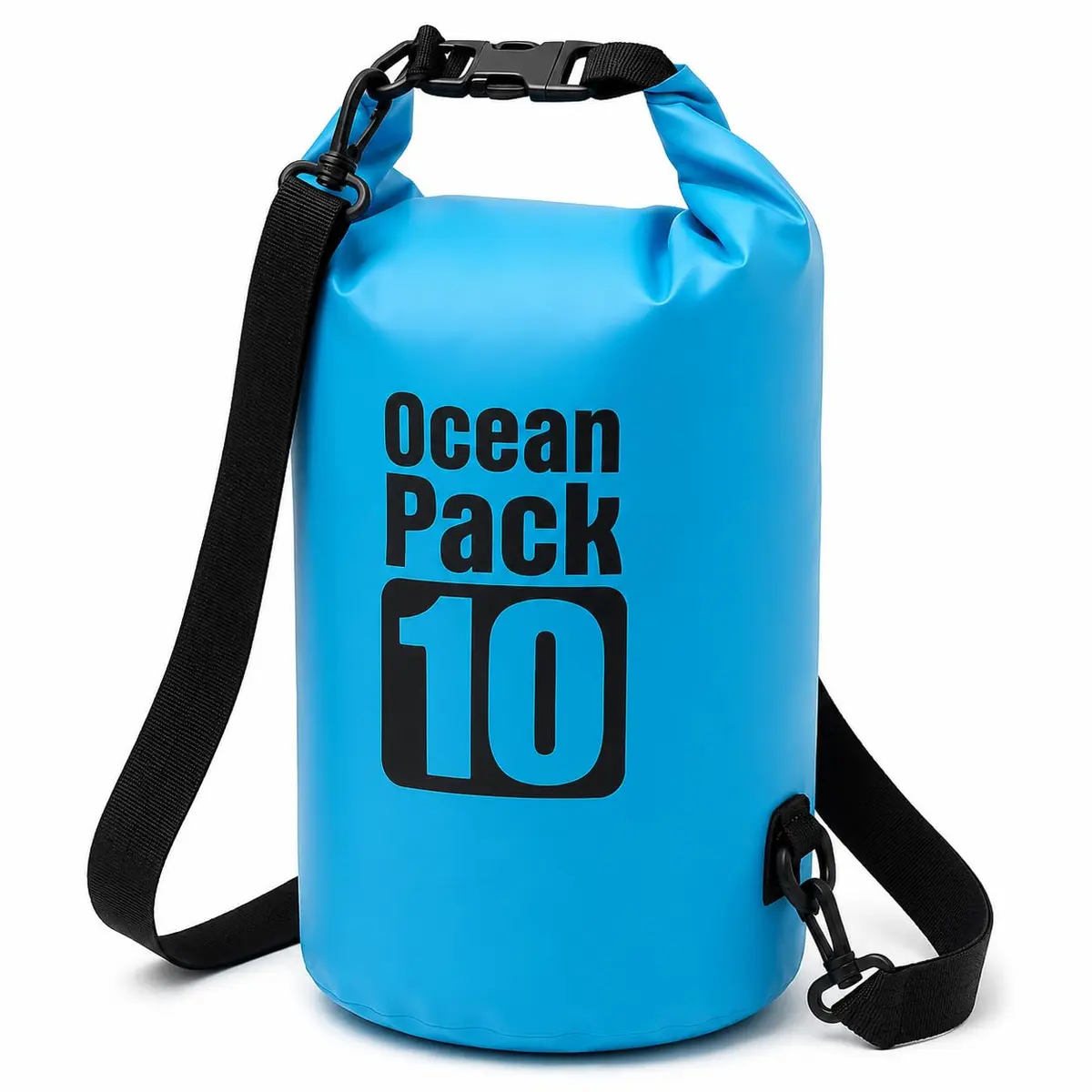 Bolsa Estanque Impermeável 10L Dry Bag com Vedação e Alça Ajustável | Fechamento Roll-Top, Leve e Dobrável, Resistente - 1