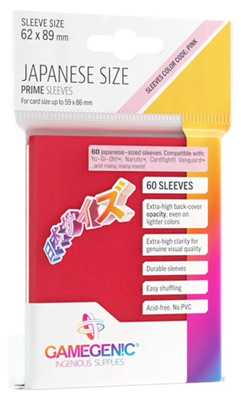 Galápagos, Gamegenic: Prime Japanese Sized Sleeves Vermelho, Acessório