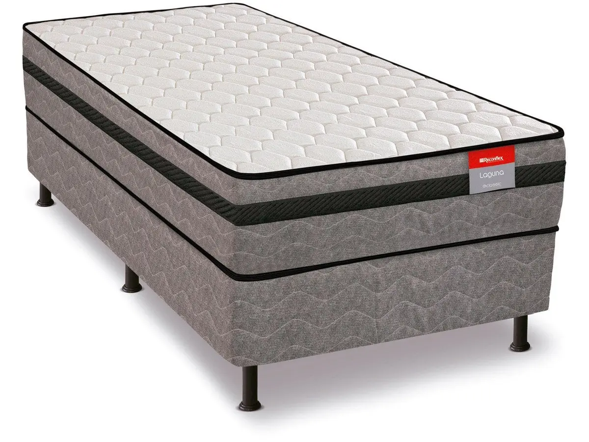 Reconflex - Cama Box Conjugada Solteiro de Mola - 1