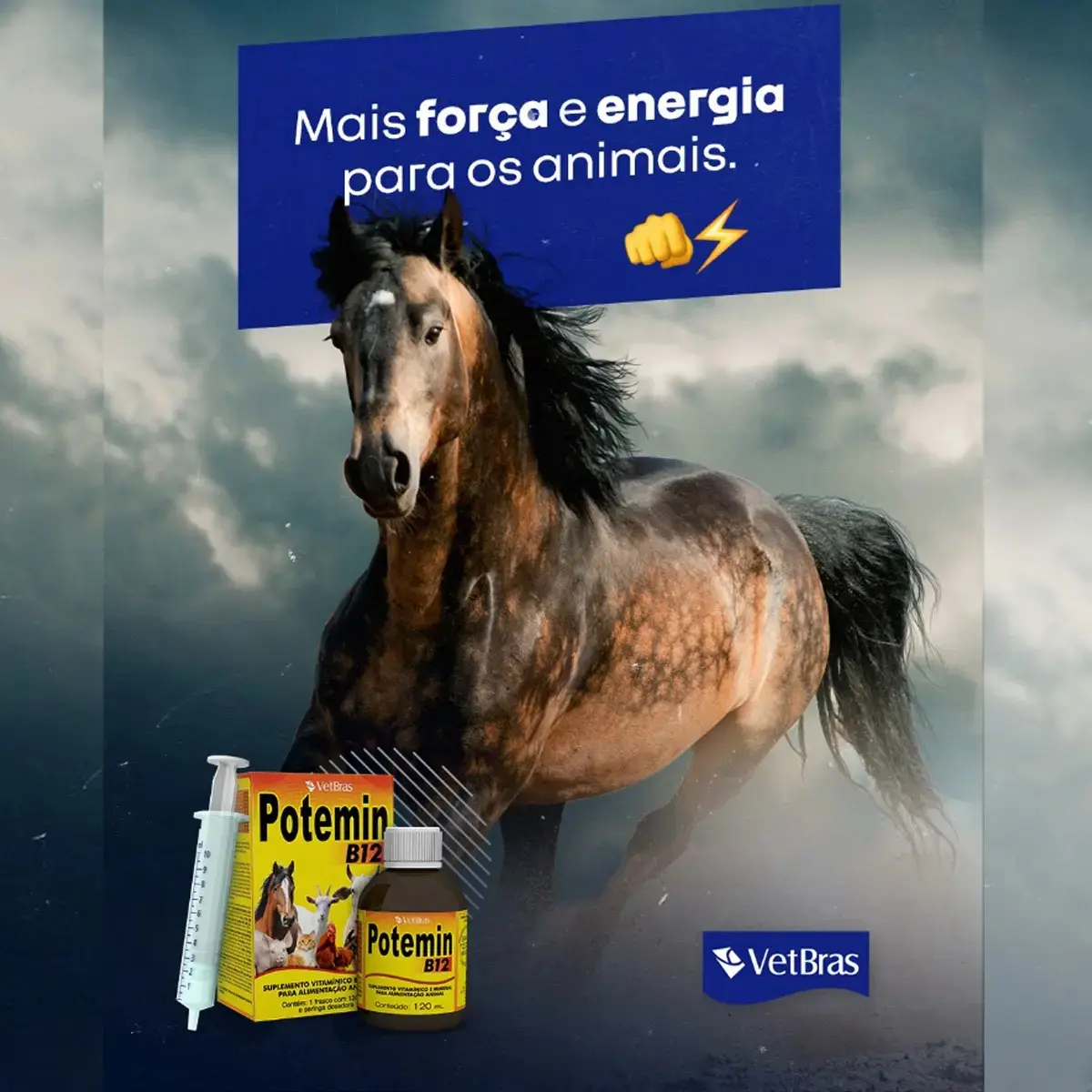 Potemin B12 - Vitamina Para Animais 120ml thumbnail 5