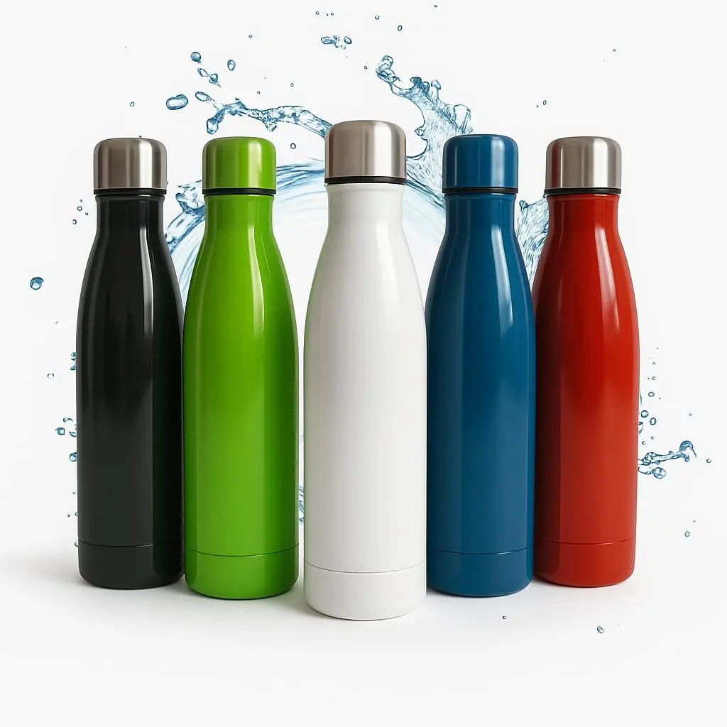 Garrafa De Água Portatil Inox Térmica Squeeze Com Camada Dupla Para Academia Esporte 500 ML Quente Frio UTIMAIS+ (Verde)