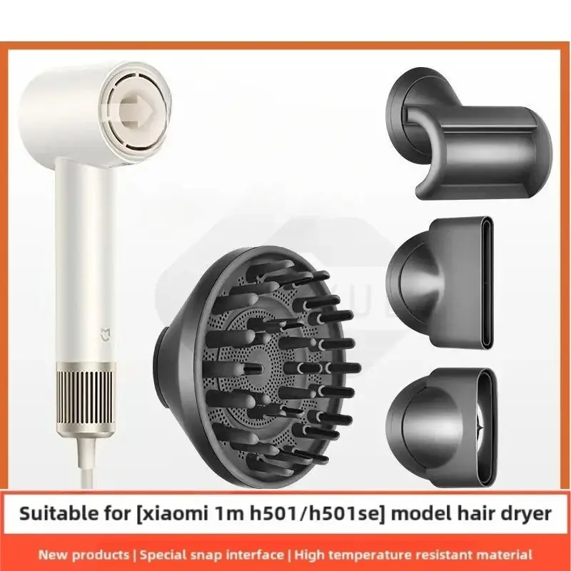 Para xiaomi mijia secador de cabelo secagem modelagem bocal acessórios h501/h501se