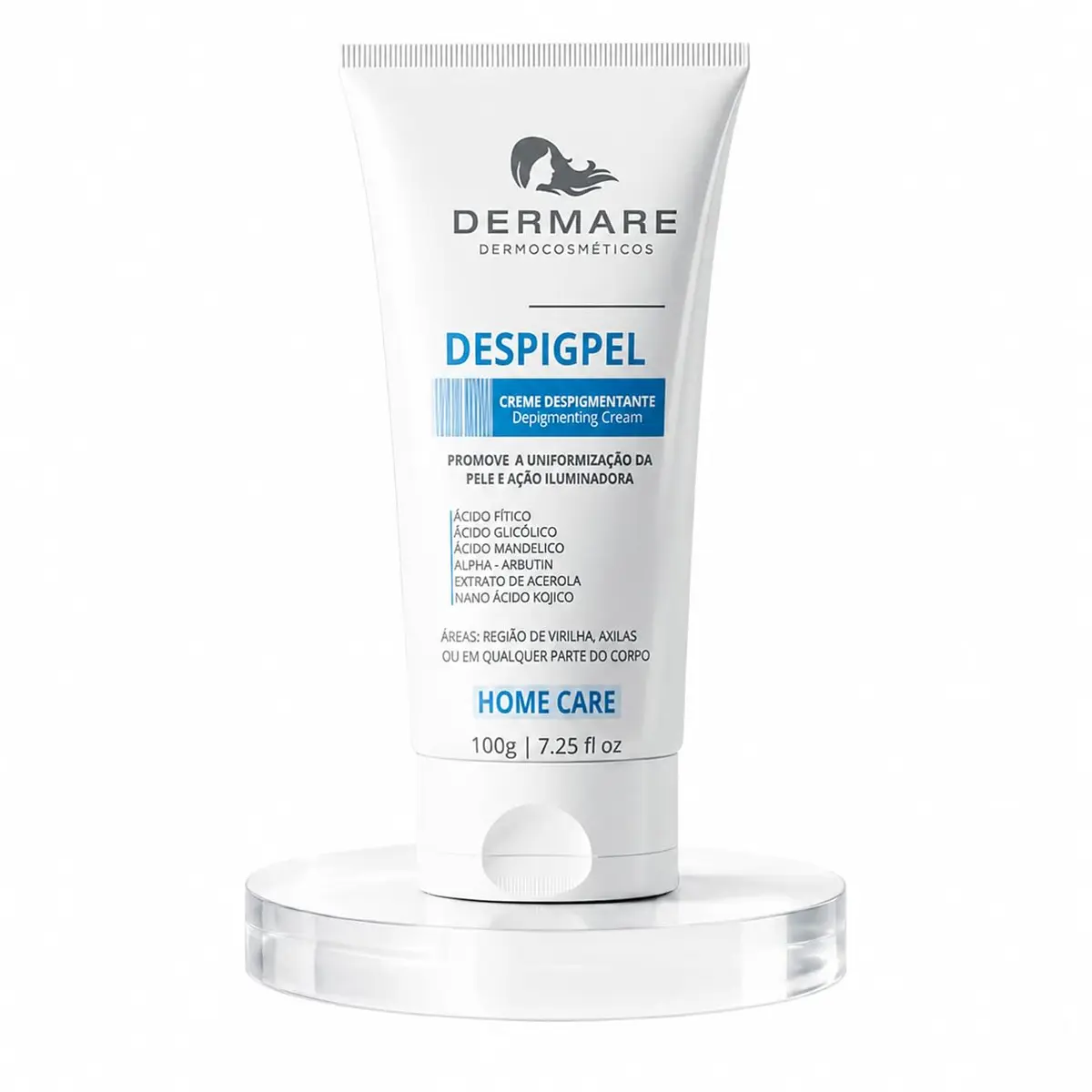 DERMARE Despigpel 100g Clareador Intimo Virilha Axilas Cotovelo e Joelho