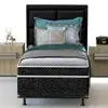 Cama Box de Solteiro Probel Guarda Costas Espuma D20 50x88x188cm - Branco/Preto - 1