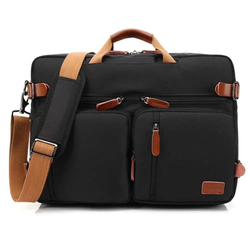 Bolsa de negócios maleta mochila conversível mochila portátil saco 14 15 polegada notebook saco ombro mensageiro caso do portátil