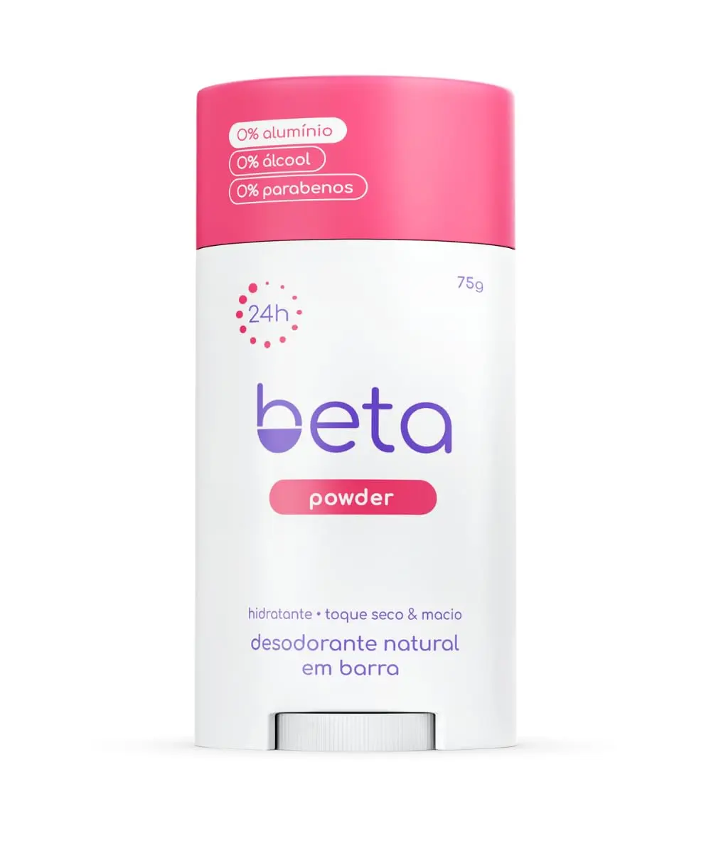 Beta Desodorante Natural em Barra Powder 75g