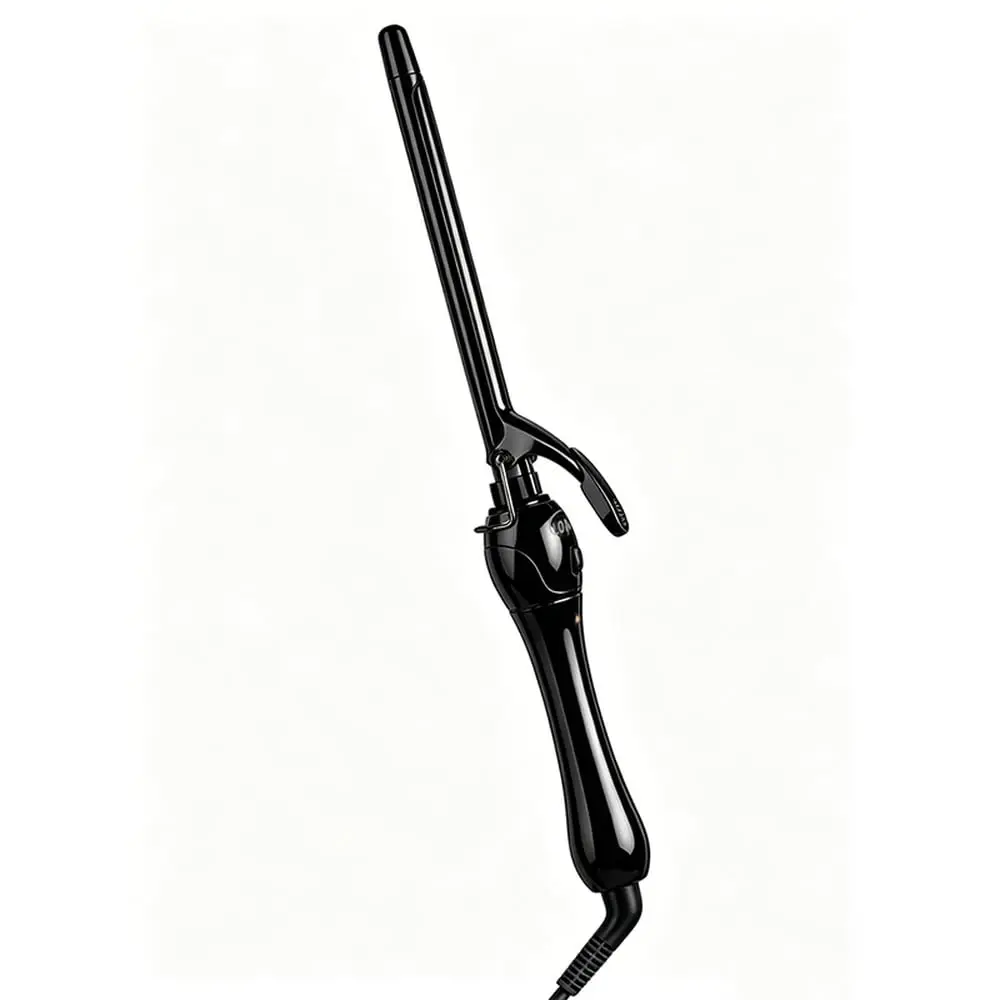 Modelador De Cachos LONYAN Ionização Ondas Profissional Cacheador Bivolt 220V 127V 9 mm Anti Frizz À Prova Negativos Sem Danos Ao Cabelo Rápido Aquecimento (Preto)