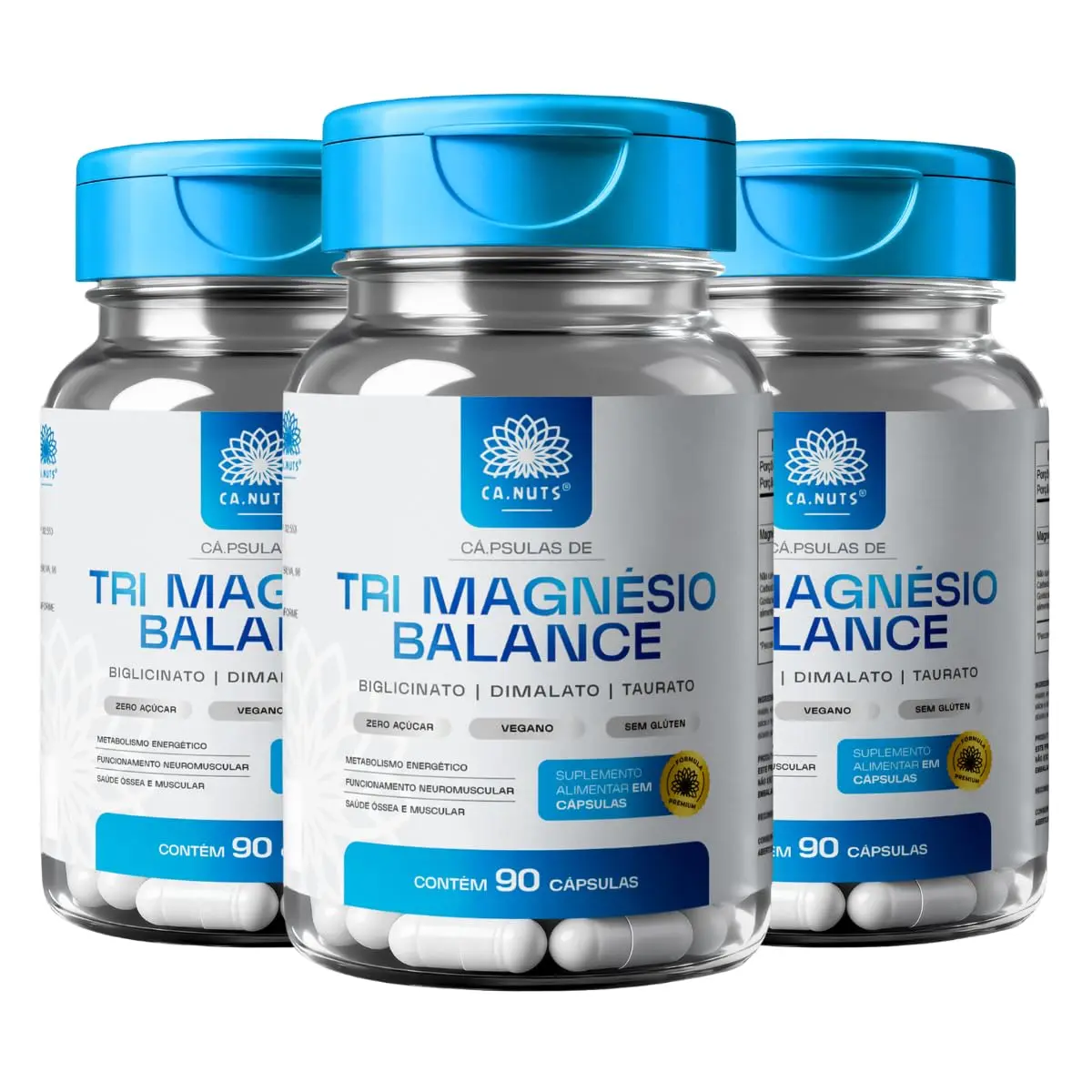 Tri Magnésio Balance Complex Ca.nuts, 338mg