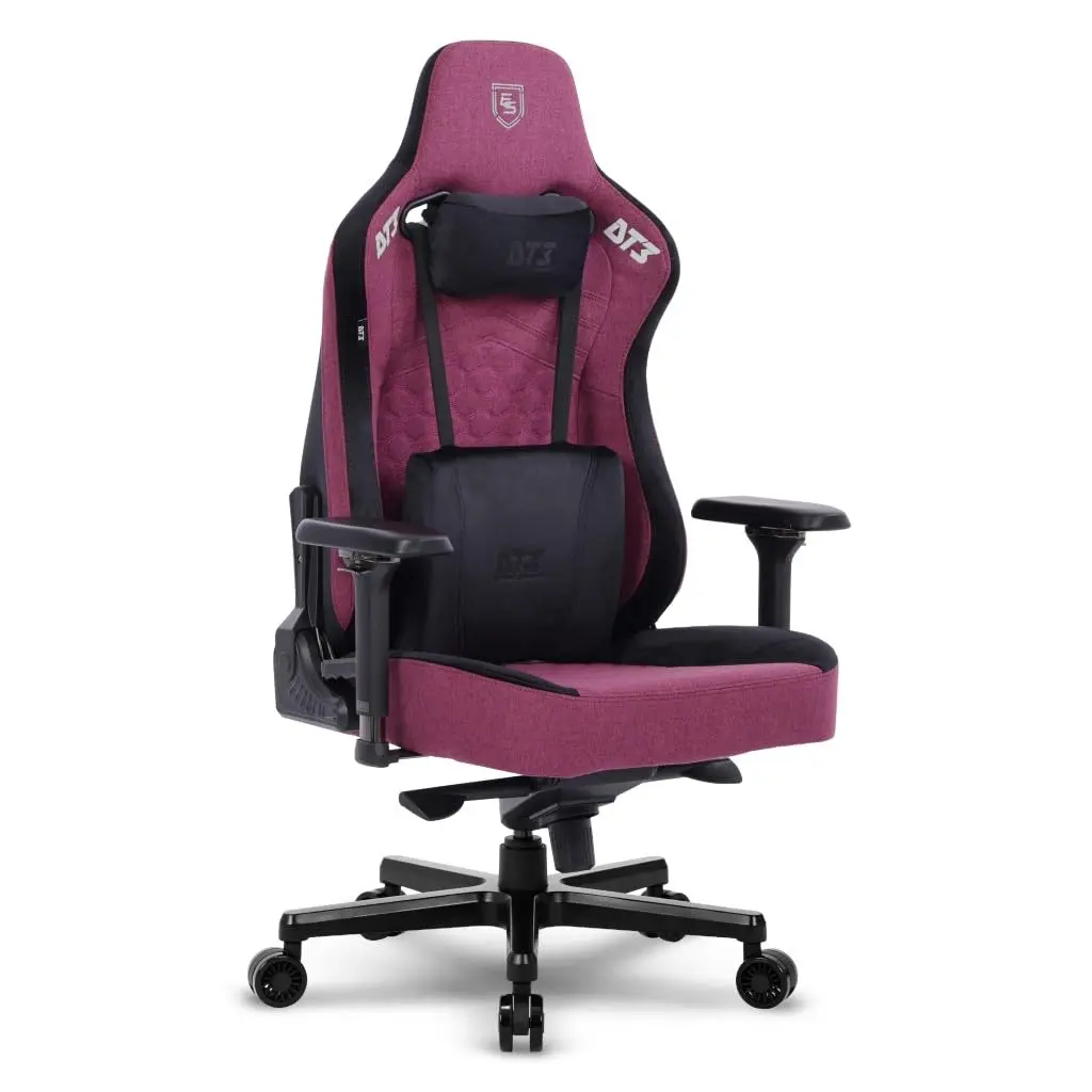 Cadeira Gamer DT3 Rhino Fabric, ergonomica e confortável em Tecido DT3 TechSoft™, espuma injetada, estrutura reforçada em aço, braços 4D+, suporta até 200kg e altura máx. de 2,00m (Cosmos)