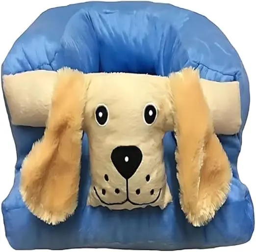 Assento de Bebê Cadeirinha Apoio Confortável Infantil Cachorro Azul