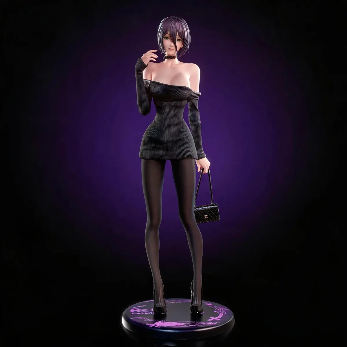 Figuras de Ação Anime Chainsaw Man Reze de 25cm (9.8 polegadas), Estátua de PVC, Ornamento de Mesa, Modelo de Coleção, Decoração, Brinquedos, Presentes - 1
