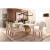 Mesa De Jantar 6 Cadeiras Retangular Alvorada Londrina Linho - 1