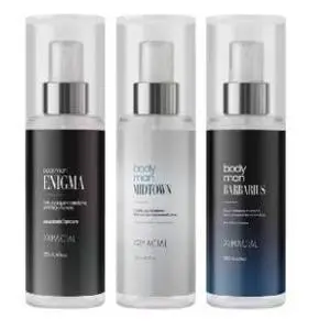 kit 03 BODY SPLASH MASCULINO ENIGMA 200ML - PERFUME AMADEIRADO FRESCO - 1