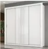 Guarda Roupa Casal 3 Portas Doha Carraro Branco - 1