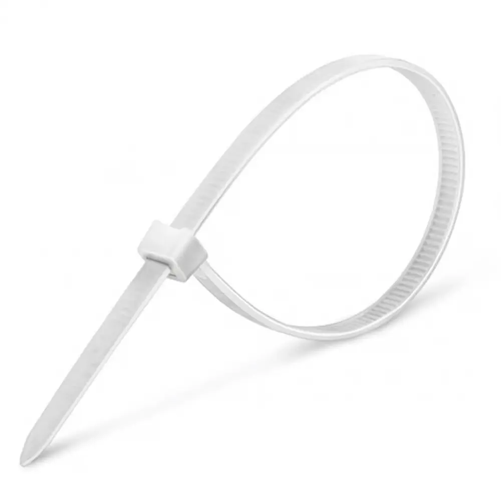 Abraçadeira Em Nylon 300mm X 4,8mm Branca 100 Unidades