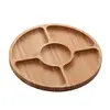 Petisqueira Bambu com 5 Divisórias Redonda 25cm - 1